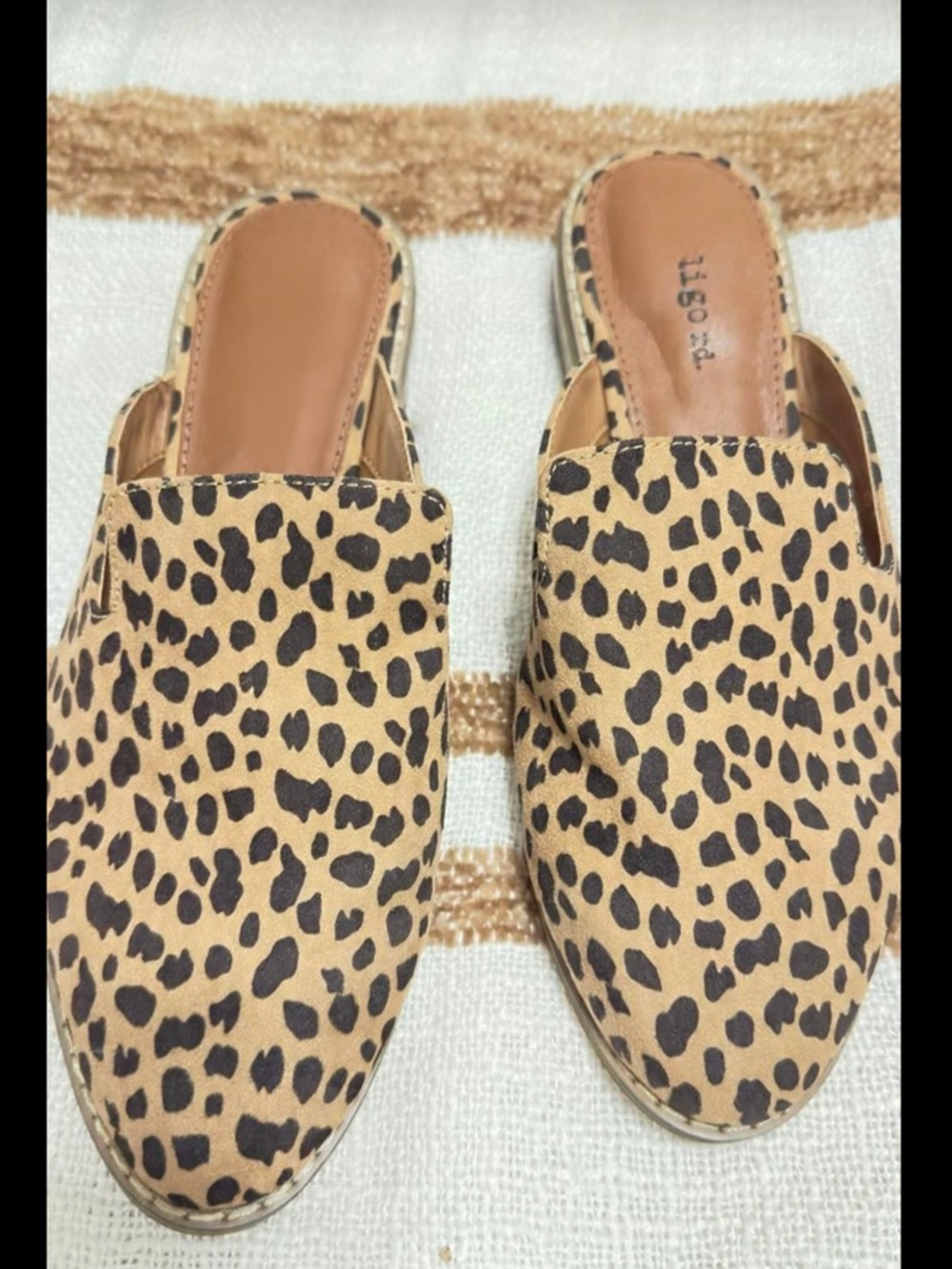 Mules Indigo rd. Leopard Animal Print - New - Size [6.5